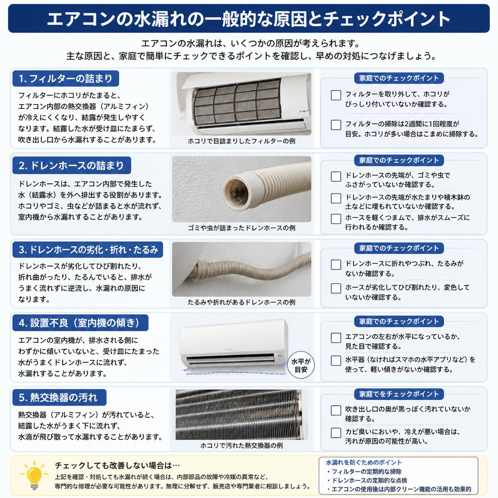 よくある原因とそのチェックポイント