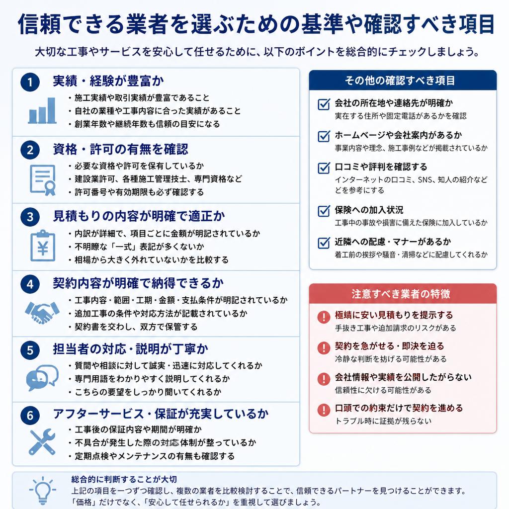 2. 業者選びのポイント