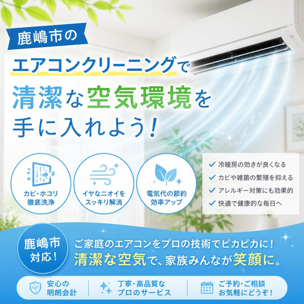 鹿嶋市のエアコンクリーニングで清潔な空気環境を手に入れよう！