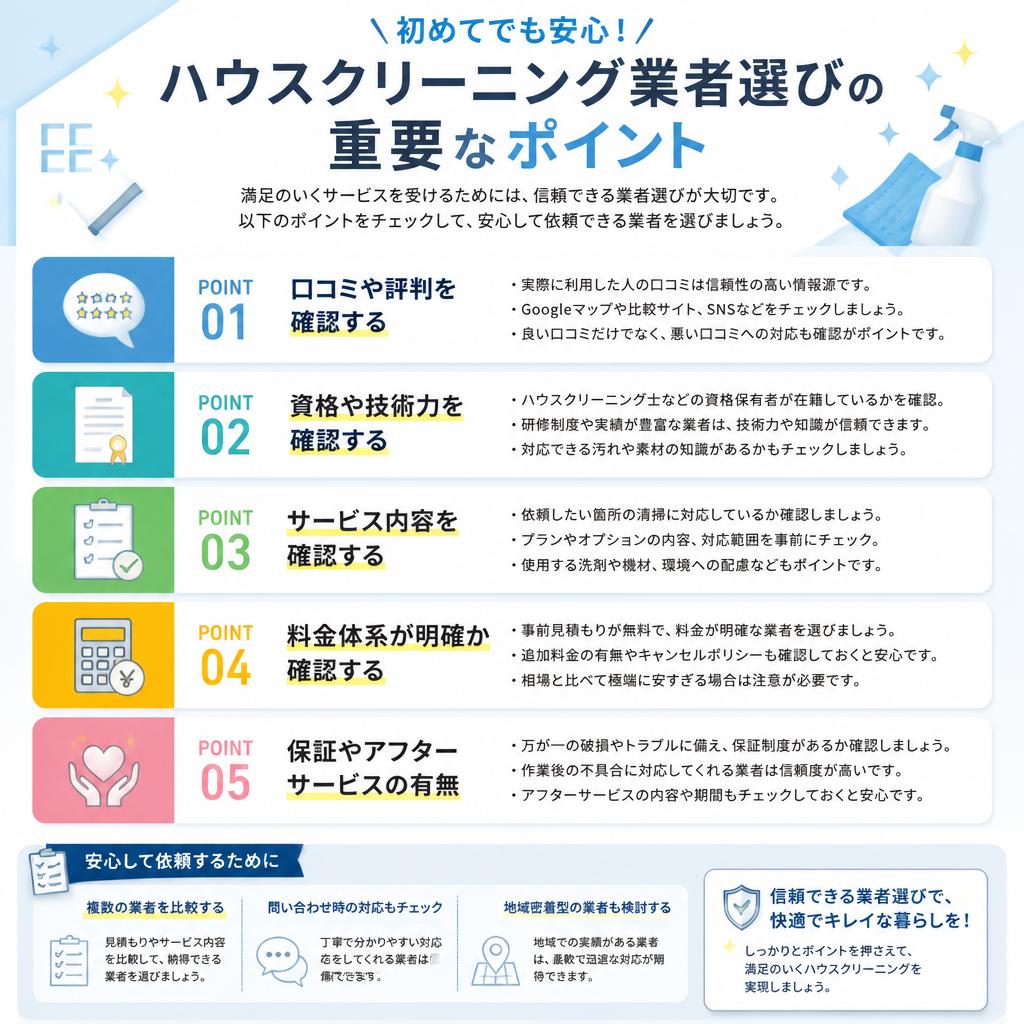 信頼できる業者の見極めポイント
