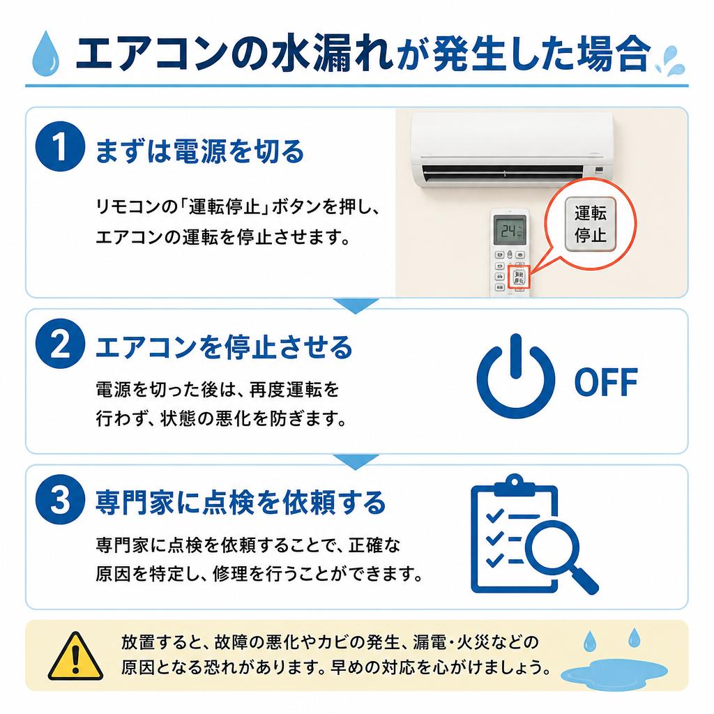水漏れの対応方法