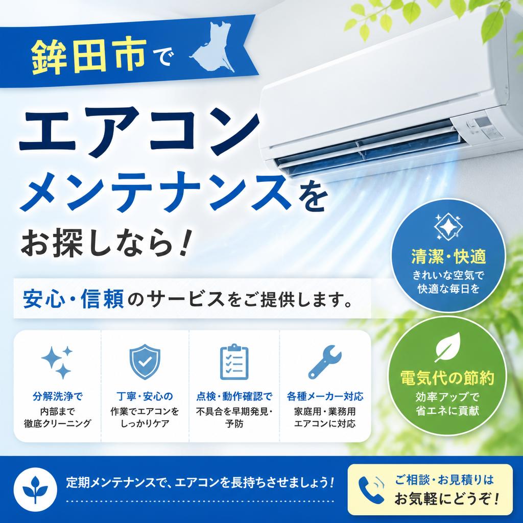 鉾田市でエアコンメンテナンスをお探しなら！安心・信頼のサービスをご提供します。