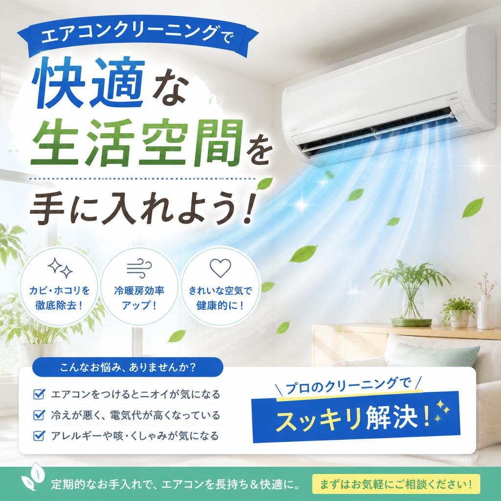 エアコンクリーニングで快適な生活空間を手に入れよう！