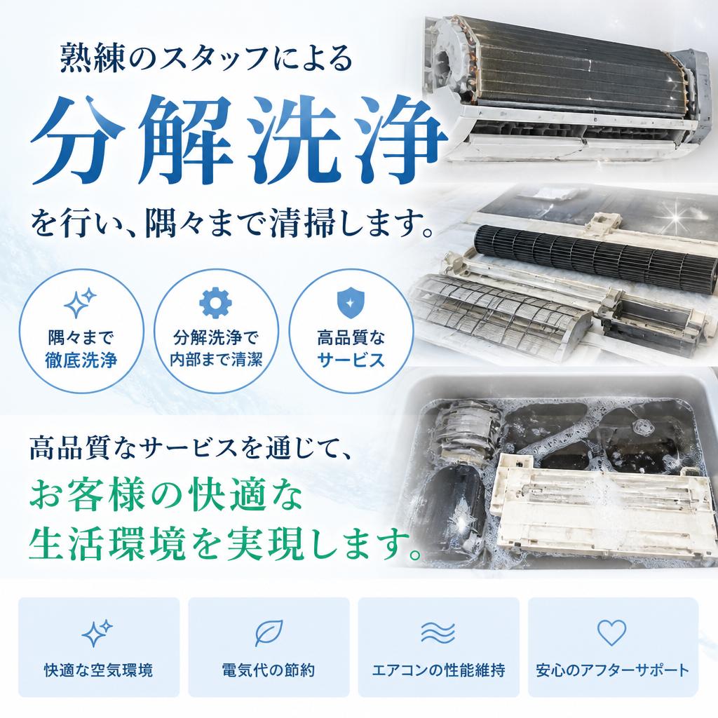 当店のエアコンクリーニングサービス