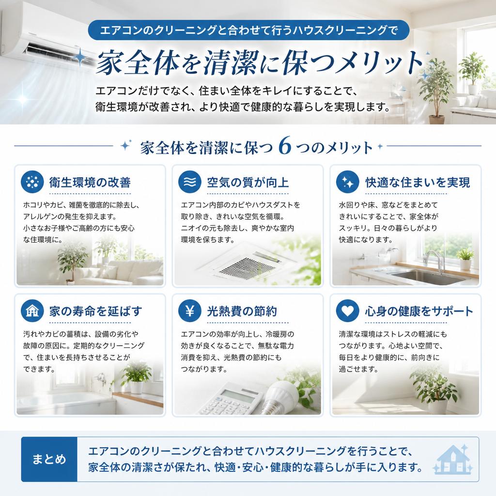 ハウスクリーニングとの相乗効果