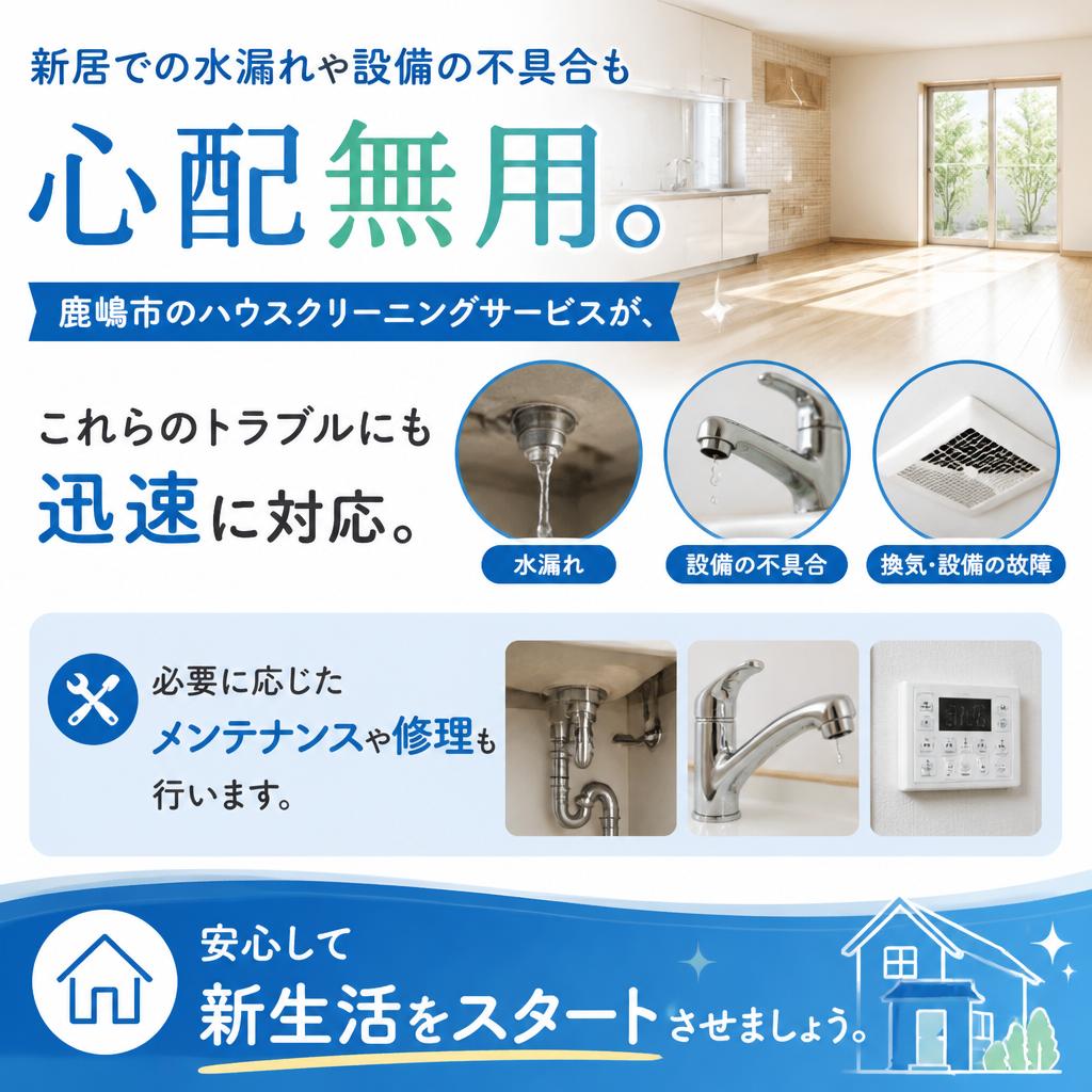 水漏れトラブルにも対応可能