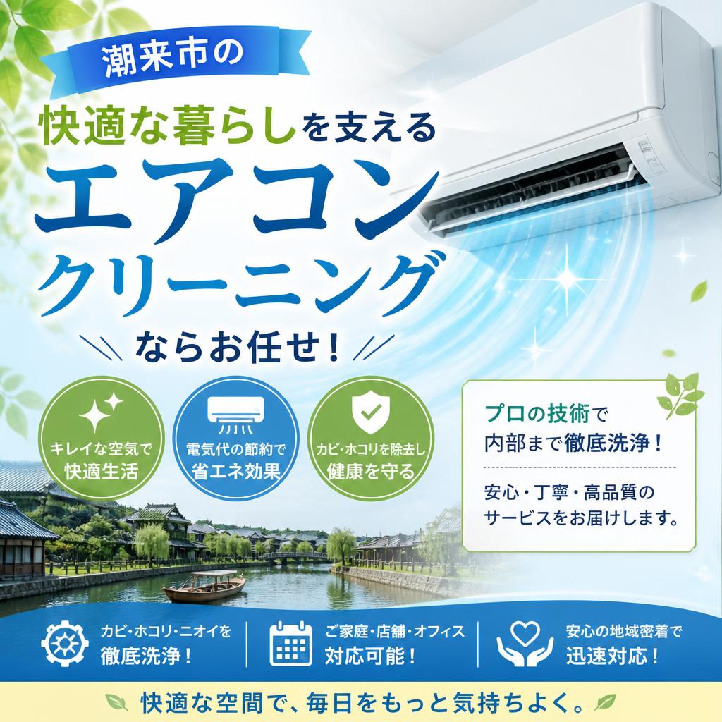 潮来市の快適な暮らしを支えるエアコンクリーニングならお任せ！