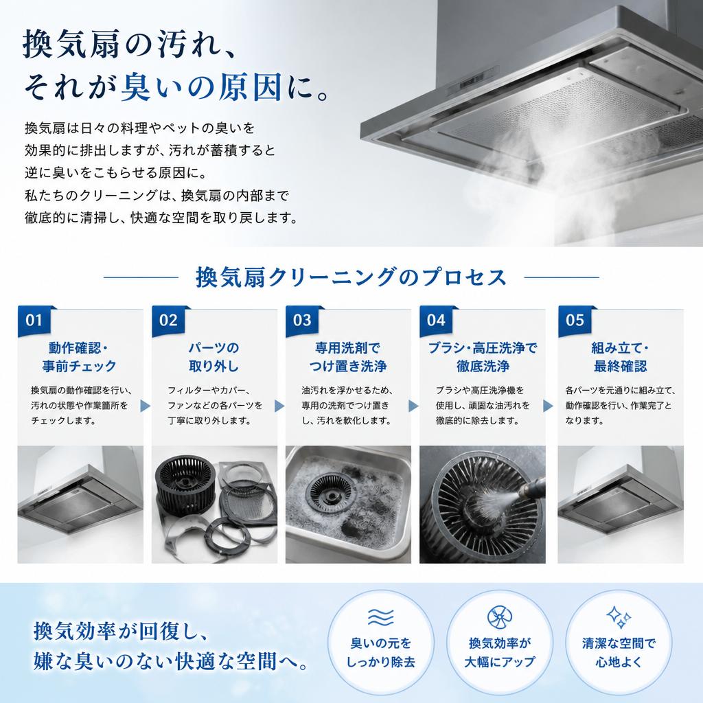 換気扇の掃除で快適な空間に
